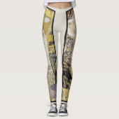 Hydra (alias Water Serpents I) van Gustav Klimt Leggings (Voorkant)