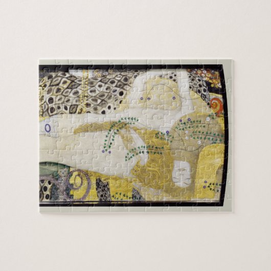 Hydra (alias Water Serpents I) van Gustav Klimt Legpuzzel (Horizontaal)
