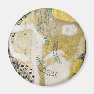 Hydra (alias Water Serpents I) van Gustav Klimt Magneet