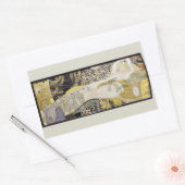 Hydra (alias Water Serpents I) van Gustav Klimt Rechthoekige Sticker (Envelop)
