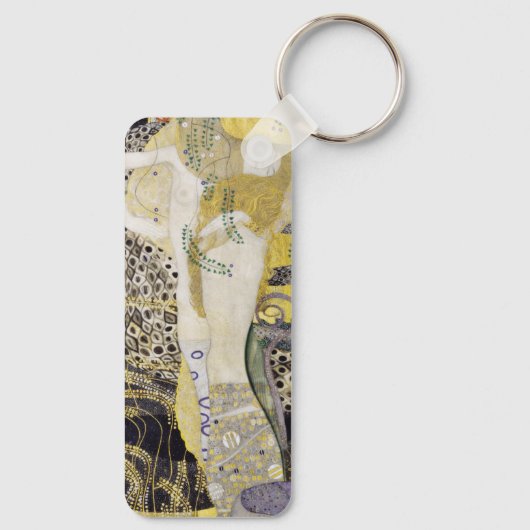 Hydra (alias Water Serpents I) van Gustav Klimt Sleutelhanger (Achterkant)