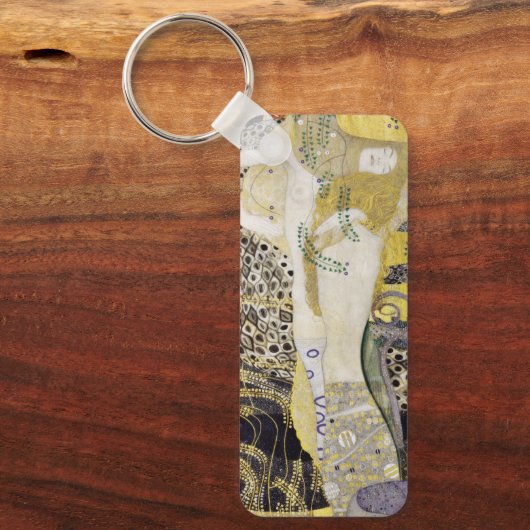 Hydra (alias Water Serpents I) van Gustav Klimt Sleutelhanger (Voorkant)