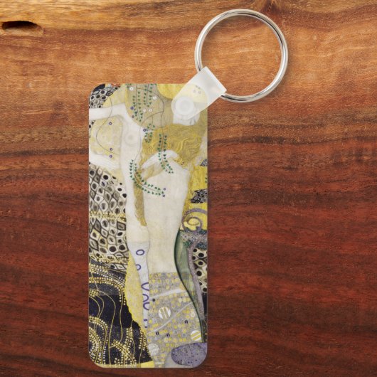 Hydra (alias Water Serpents I) van Gustav Klimt Sleutelhanger (Achterkant)