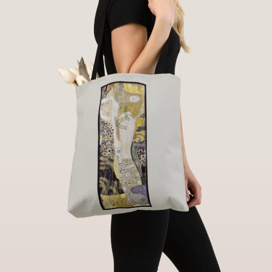 Hydra (alias Water Serpents I) van Gustav Klimt Tote Bag (Dichtbij)