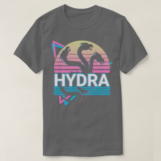 Hydra Ancient Greek Mythology Retro T-shirt (Design voorkant)