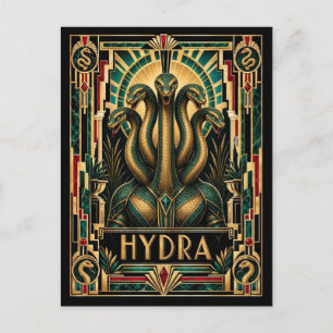 Hydra, Art Deco Mythisch Briefkaart