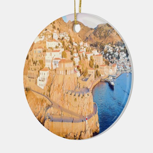 HYDRA - Castle of Kavos - haven Keramisch Ornament (Links)