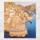 HYDRA - Castle of Kavos - haven Wijn Etiket (Enkel label)