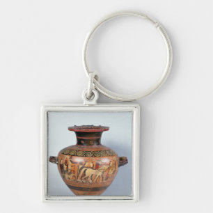 Hydra die het vertrek van een krijger weergeeft sleutelhanger