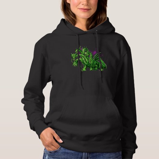 Hydra Dragon Ancient Greek Mythology Five Heed D Hoodie (Voorkant)