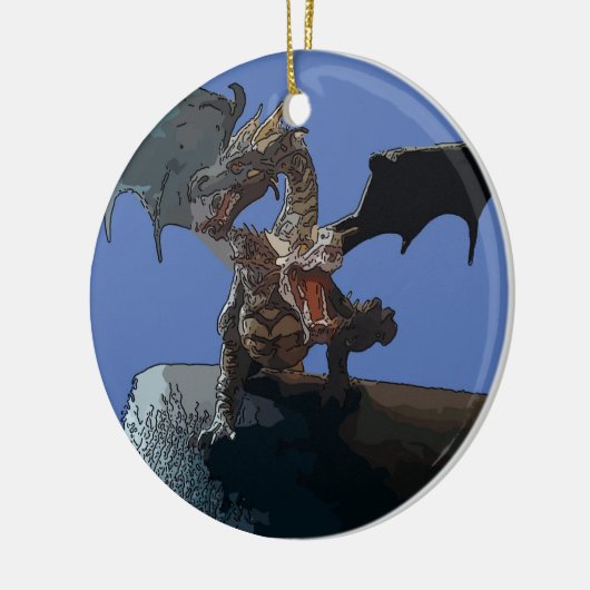 Hydra Dragon Keramisch Ornament (Links)