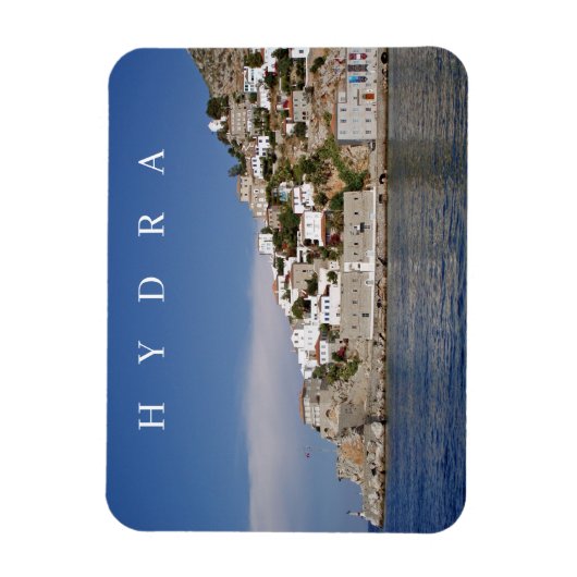 Hydra eiland uitzicht koelkastmagneet magneet (Verticaal)