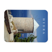 Hydra eiland windmolen uitzicht koelkastmagneet magneet (Horizontaal)