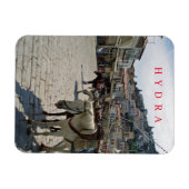 Hydra eilandpaarden uitzicht koelkastmagneet magneet (Horizontaal)