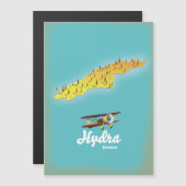 Hydra greece retro map (Voorkant / Achterkant)