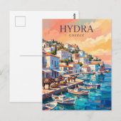 Hydra, Griekenland Briefkaart (Voorkant / Achterkant)