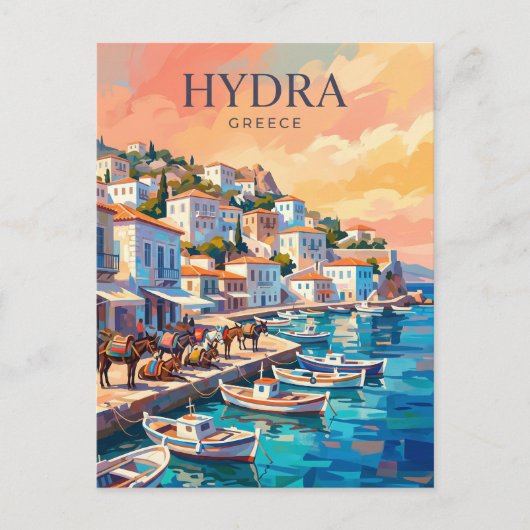Hydra, Griekenland Briefkaart (Voorkant)