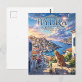 Hydra Griekenland Briefkaart (Voorkant / Achterkant)