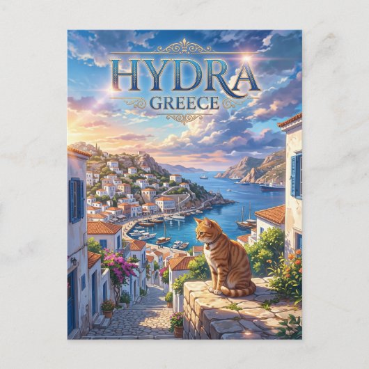 Hydra Griekenland Briefkaart (Voorkant)