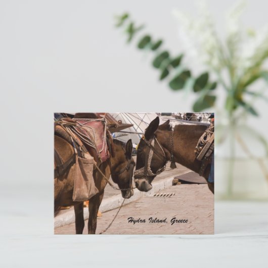 Hydra Island, Griekenland Briefkaart (Staand voorkant)