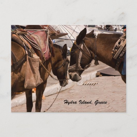 Hydra Island, Griekenland Briefkaart (Voorkant)