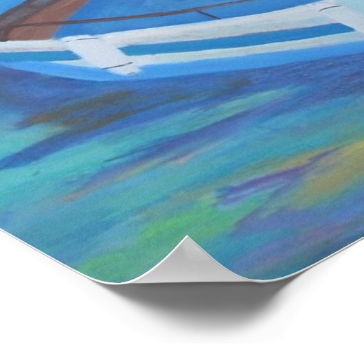 Hydra Island Griekenland Poster (Hoek)