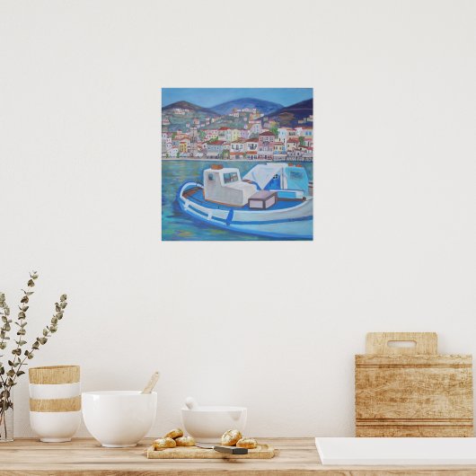 Hydra Island Griekenland Poster (Keuken)