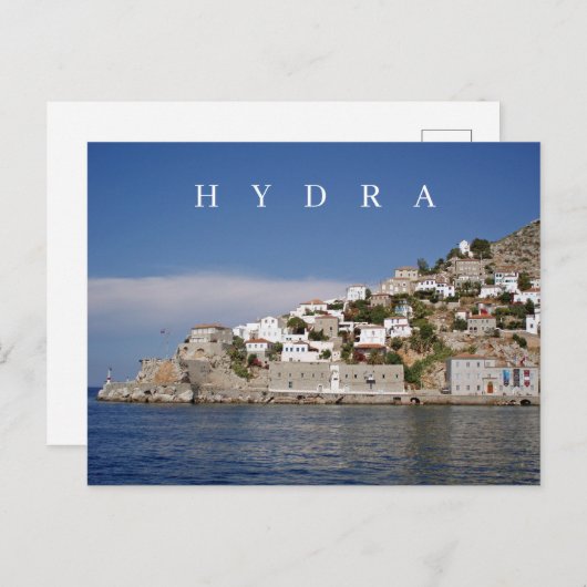 Hydra Island uitzicht briefkaart (Voorkant / Achterkant)