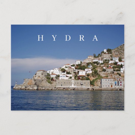 Hydra Island uitzicht briefkaart (Voorkant)