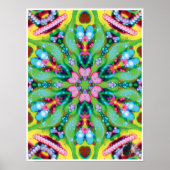 Hydra Kinetic Collage Kaleidoscope Poster (Voorkant)