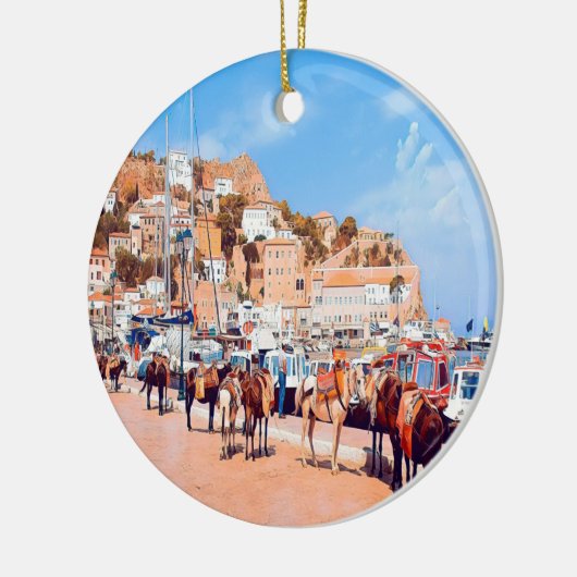 HYDRA - muilkorven in de haven Keramisch Ornament (Links)