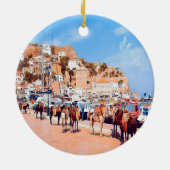 HYDRA - muilkorven in de haven Keramisch Ornament (Achterkant)