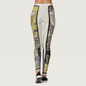 Hydra (ook wel Waterslangen I) van Gustav Klimt Leggings (Achterkant)