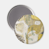 Hydra (ook wel Waterslangen I) van Gustav Klimt Magneet (Voorkant / Achterkant)