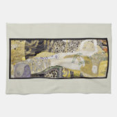 Hydra (ook wel Waterslangen I) van Gustav Klimt Theedoek (Horizontaal)