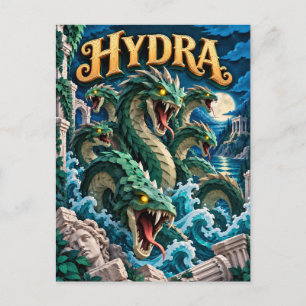 Hydra, Papierknip Monster Briefkaart