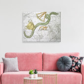 Hydra, van 'A Celestial Atlas', geb. in 1822 (kol. Canvas Afdruk (Insitu (Woonkamer))