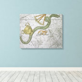 Hydra, van 'A Celestial Atlas', geb. in 1822 (kol. Canvas Afdruk (Insitu (Houten vloer))