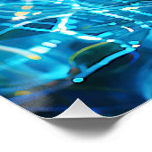 "Hydralea" – Onderwater Muse in Beweging Perfect Poster (Hoek)