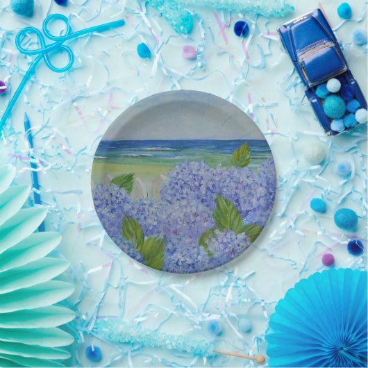 Hydrang door het Bord Zee papier (Feest)