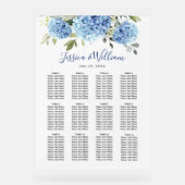 Hydrangea 12 Tafels Zitplaatsen GRAFIEK Acryl Teke Acryl Bord (Voorkant)