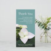 Hydrangea 1 Aangepaste rouwbetuiging Bedankkaart m (Staand voorkant)