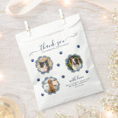 Hydrangea 3 Foto Custom Pet Wedding Treat Doggie Bedankzakje (Geknipt)