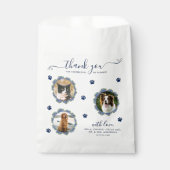Hydrangea 3 Foto Custom Pet Wedding Treat Doggie Bedankzakje (Voorkant)