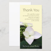 Hydrangea 5 Aangepast sympathie Dank u wel Bedankkaart (Voorkant / Achterkant)