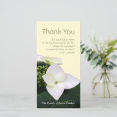 Hydrangea 5 Aangepast sympathie Dank u wel Bedankkaart (Staand voorkant)