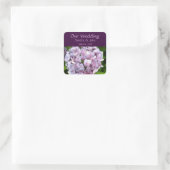 Hydrangea Aangepaste Bruiloft Stickers (Tas)