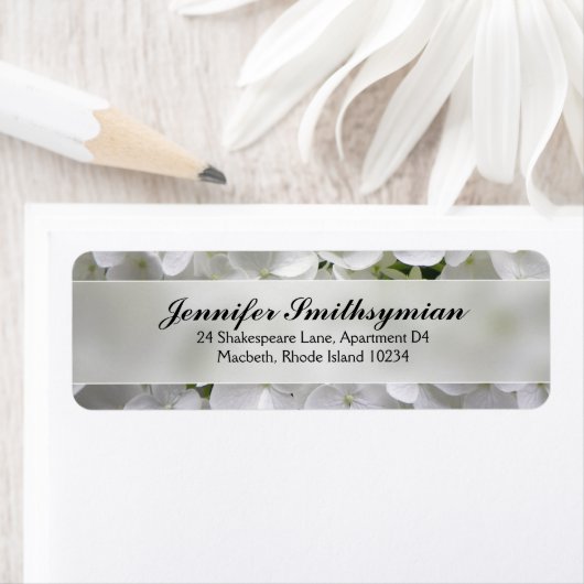 Hydrangea adreslabel etiket (Insitu)