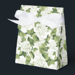 Hydrangea Afdrukfeest Vertraging Box Bedankdoosjes<br><div class="desc">Feestvoordeeldoos is afgebeeld met een witte hortensia bloemenprint. Pas dit object aan of koop het object zoals het is. Tip: voeg gewoon je geweldige traktaties toe en voeg wat feestelijk lint toe. Afbeelding onder licentie</div>