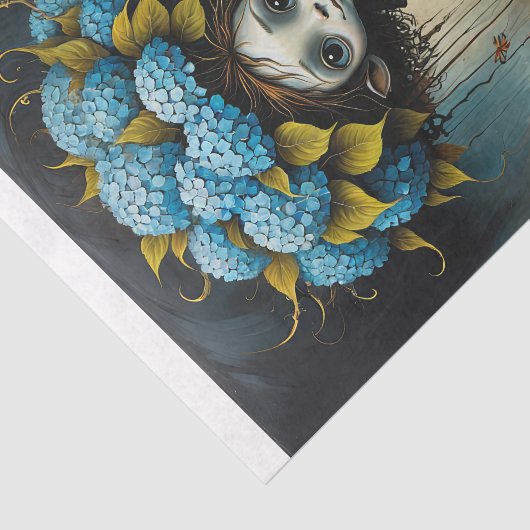 Hydrangea alien boy - tissuepapier (Detail)